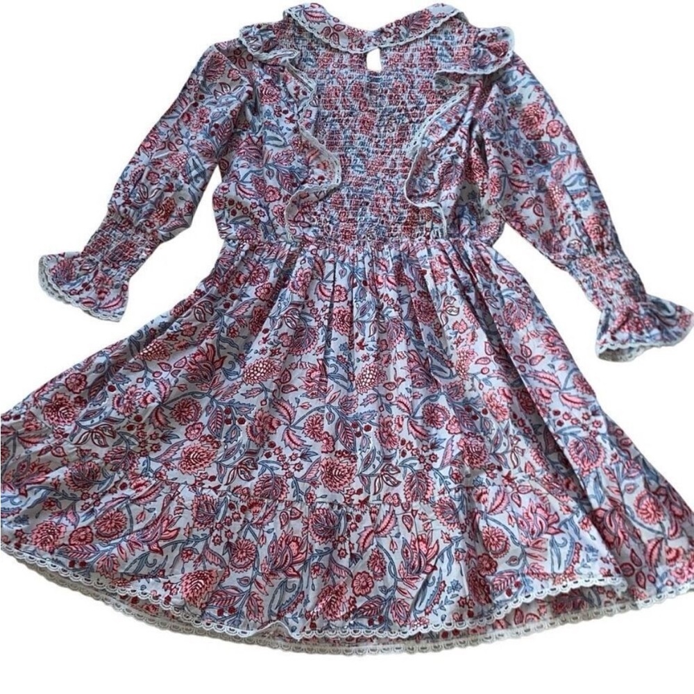 Floral Dress with Ruffle Details
